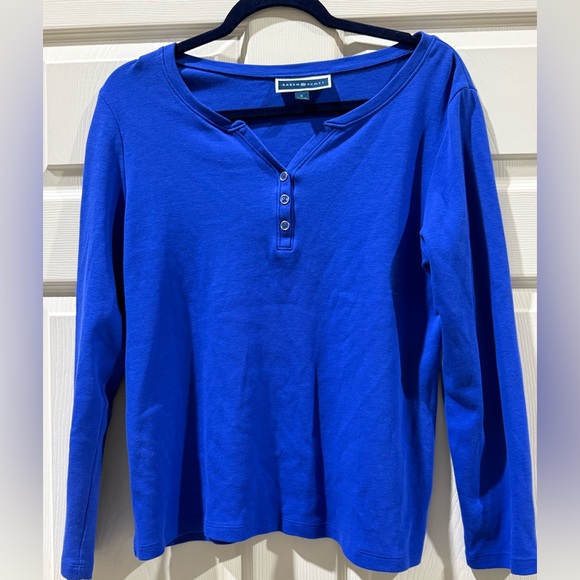 Karen Scott Tops - Karen Scott Royal Blue Top